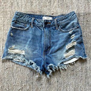 Abercrombie Ripped Jean Shorts